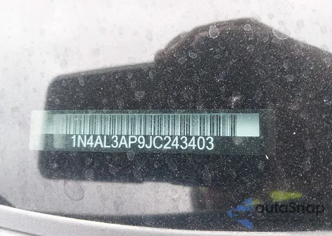 2018 Nissan Altima 2.5 Sl z USA, uszkodzony, nr VIN 1N4AL3AP9JC243403